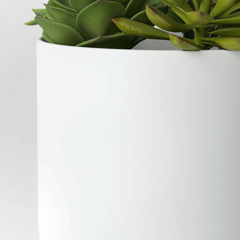 slide 4 of 4, Succulent Arrangement in White Pot - Room Essentials™, 1 ct