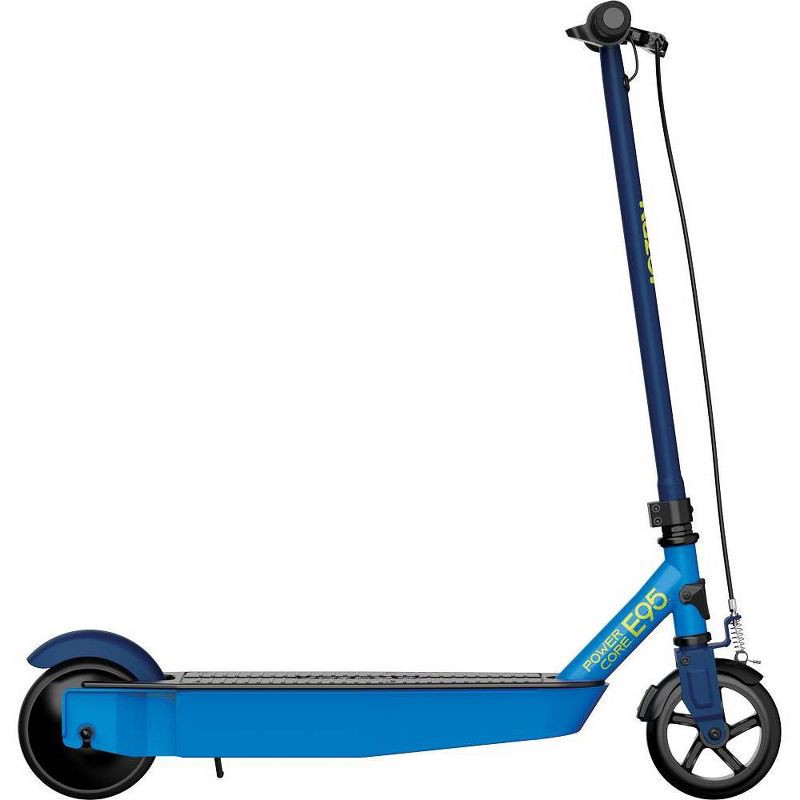 slide 2 of 6, Razor E95 Electric Scooter - Blue: Steel Frame, 10 mph Max Speed, 120 lb Capacity, 120 lb