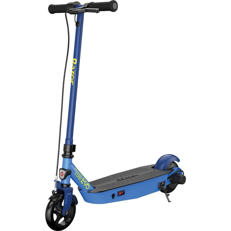 slide 1 of 6, Razor E95 Electric Scooter - Blue: Steel Frame, 10 mph Max Speed, 120 lb Capacity, 120 lb