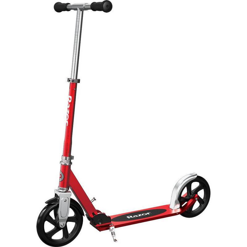 slide 1 of 5, Razor A5 Lux Kick Scooter - Cherry Red: Steel Frame, Urethane Wheels, 220 lb Capacity, 220 lb