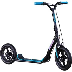 Razor Flashback Kick Scooter - Black: Steel Frame, Hand Brake, 220 lb Capacity