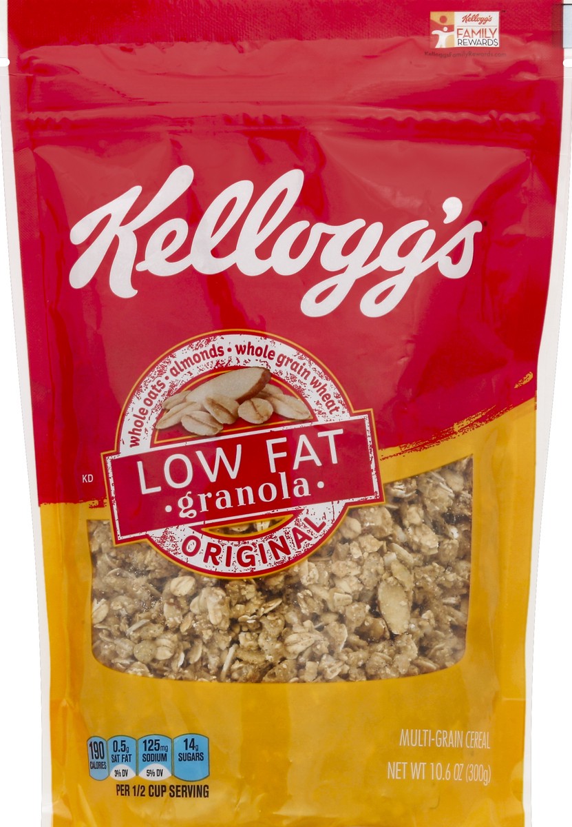 slide 5 of 6, Kellogg's Original Low Fat Granola Cereal, 10.6 oz