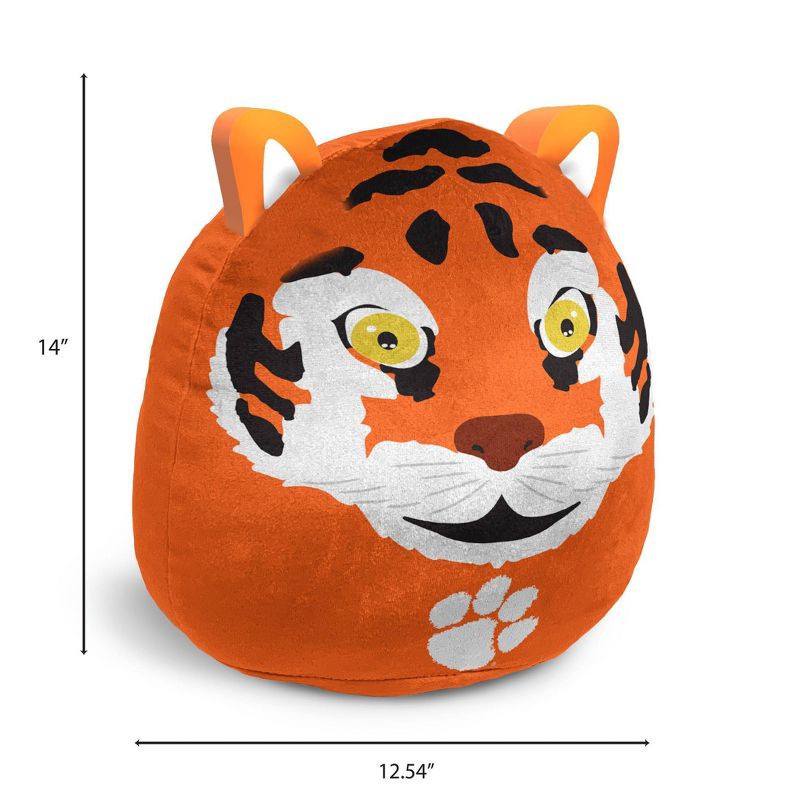 slide 3 of 3, NCAA Clemson Tigers Plushie Mascot Pillow: Sports Team Logo Novelty Pillow, 1 ct
