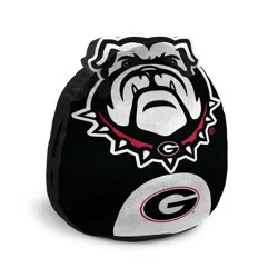 NCAA Georgia Bulldogs Plushie Mascot Pillow: Sports Team Logo Dorm Decor