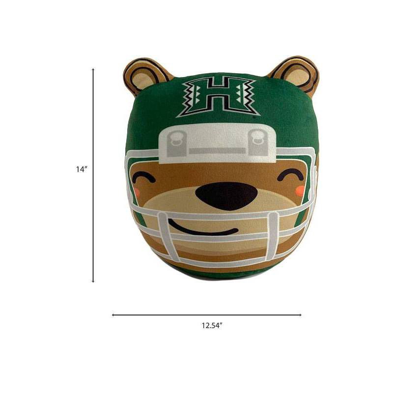 slide 2 of 2, NCAA Hawaii Rainbow Warriors Plushie Mascot Pillow, 1 ct
