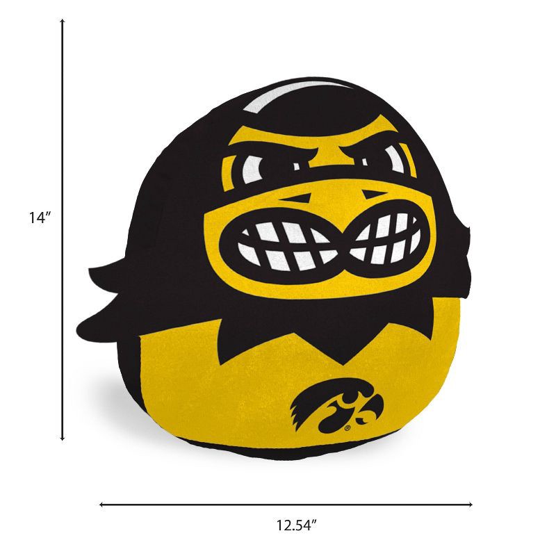slide 3 of 3, NCAA Iowa Hawkeyes Plushie Mascot Pillow: Sports Novelty Throw Pillow, 1 ct