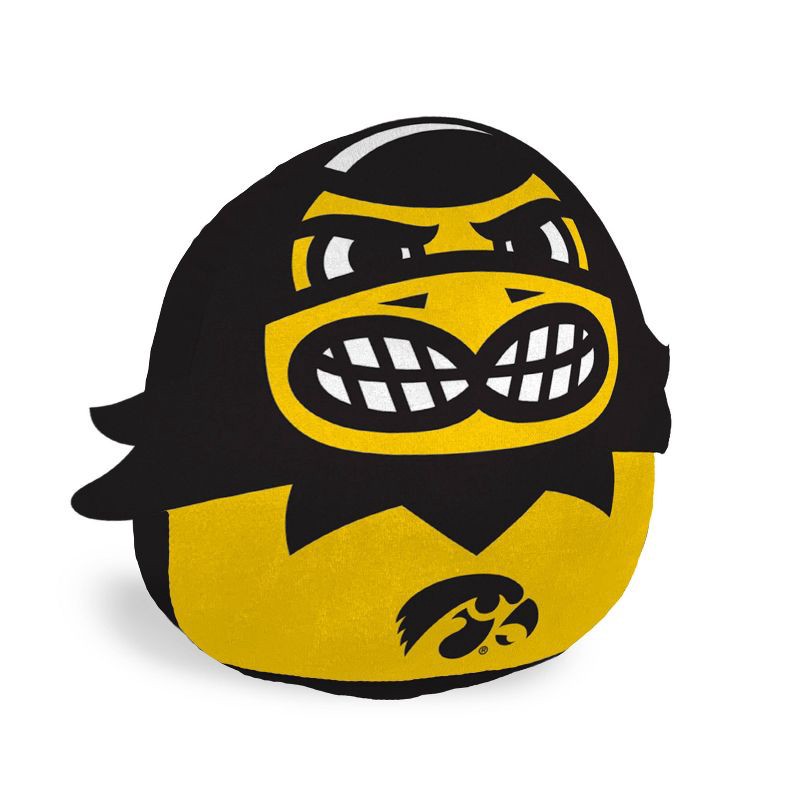 slide 1 of 3, NCAA Iowa Hawkeyes Plushie Mascot Pillow: Sports Novelty Throw Pillow, 1 ct