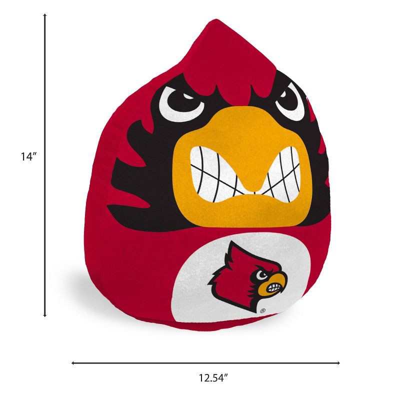 slide 2 of 3, NCAA Louisville Cardinals Plushie Mascot Pillow, 1 ct