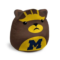NCAA Michigan Wolverines Plushie Mascot Pillow: Sports Team Logo Novelty Pillow