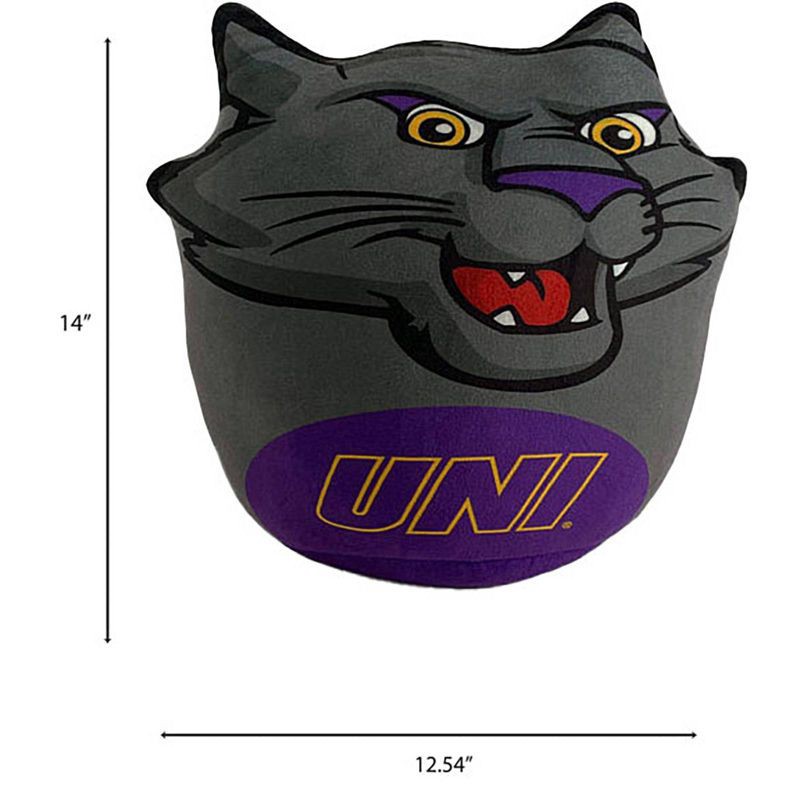 slide 2 of 2, NCAA Northern Iowa Panthers Mascot Pillow: Sports Team Logo Plush Novelty, 1 ct