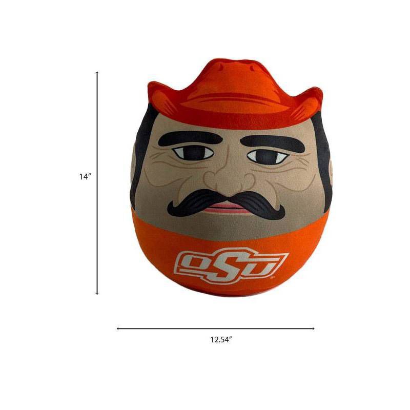 slide 2 of 2, NCAA Oklahoma State Cowboys Mascot Pillow: Sports Team Logo Plush Novelty, 1 ct