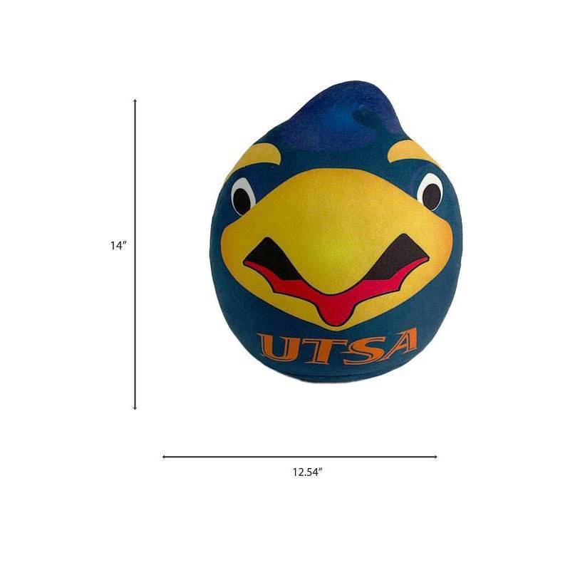 slide 3 of 3, NCAA UTSA Roadrunners Mascot Pillow: Sports Team Logo Plush Pillow, 1 ct