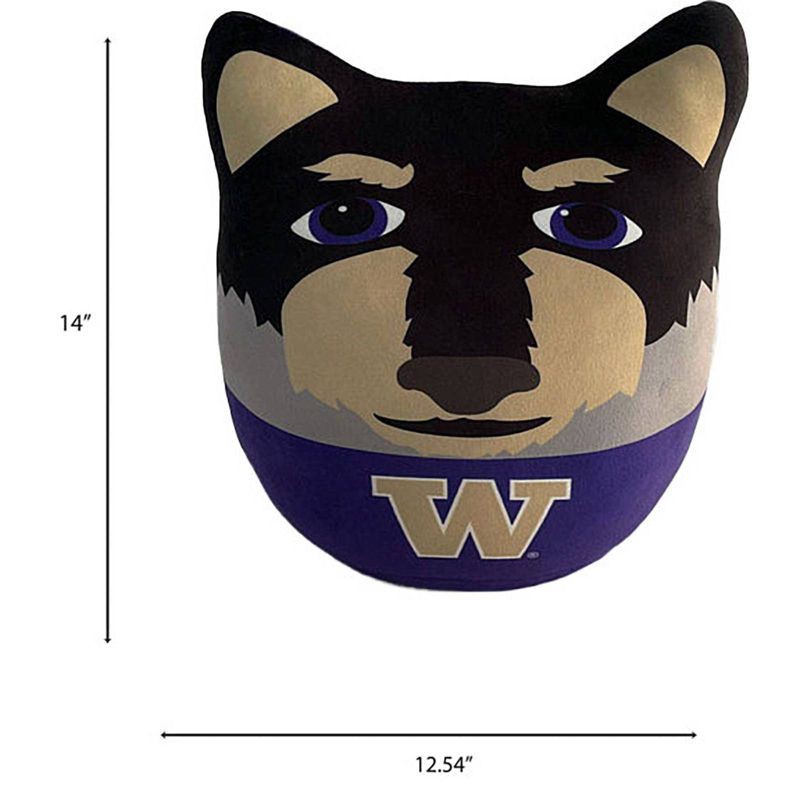 slide 2 of 2, NCAA Washington Huskies Plushie Mascot Pillow: Sports Team Logo Novelty Pillow, 1 ct