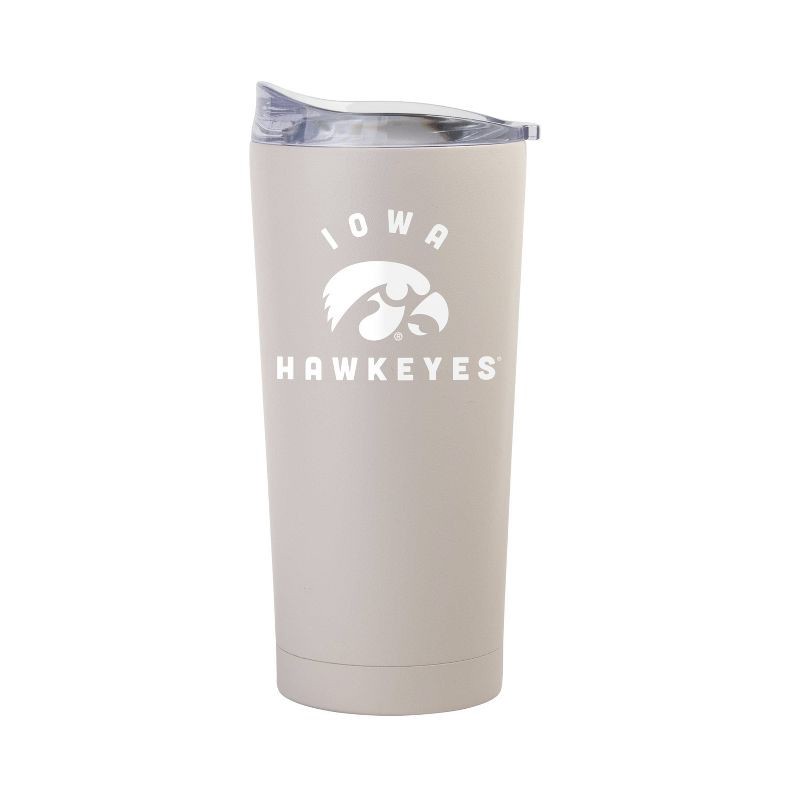 slide 1 of 2, NCAA Iowa Hawkeyes Sand Powder Coat Tumbler - 20oz: Stainless Steel Insulated Drinkware, 20 oz