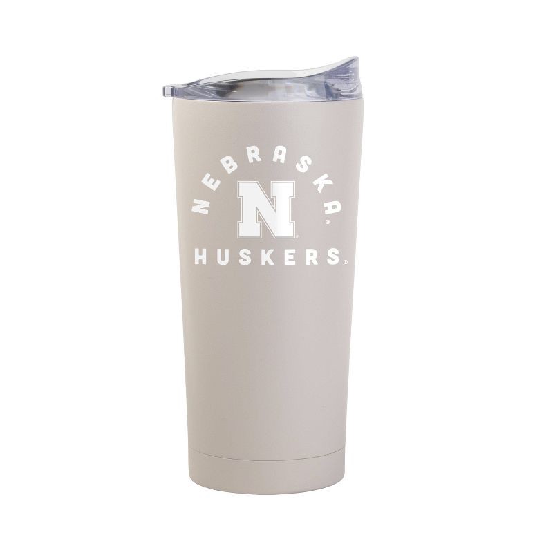 slide 2 of 2, NCAA Nebraska Cornhuskers Sand Powder Coat Tumbler - 20oz: Insulated Stainless Steel Drinkware, 20 oz