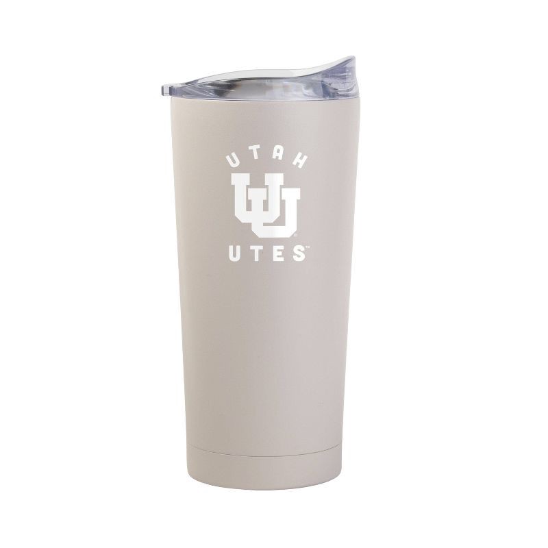 slide 2 of 3, NCAA Utah Utes Sand Powder Coat Tumbler - 20oz: Insulated Stainless Steel Drinkware, 20 oz