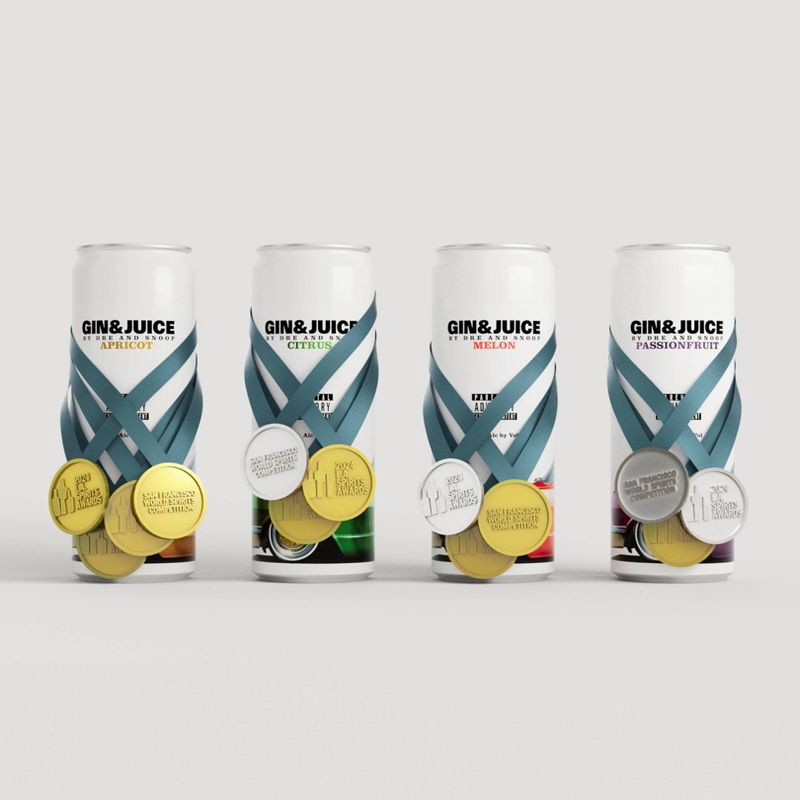 slide 6 of 6, Gin & Juice by Dre and Snoop Gin & Juice Variety - 8pk/355ml Cans, 8 ct, 355 ml