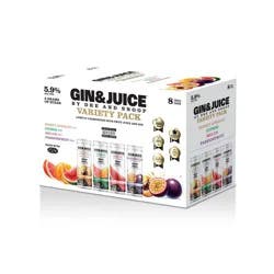 Gin & Juice by Dre and Snoop Gin & Juice Variety - 8pk/355ml Cans