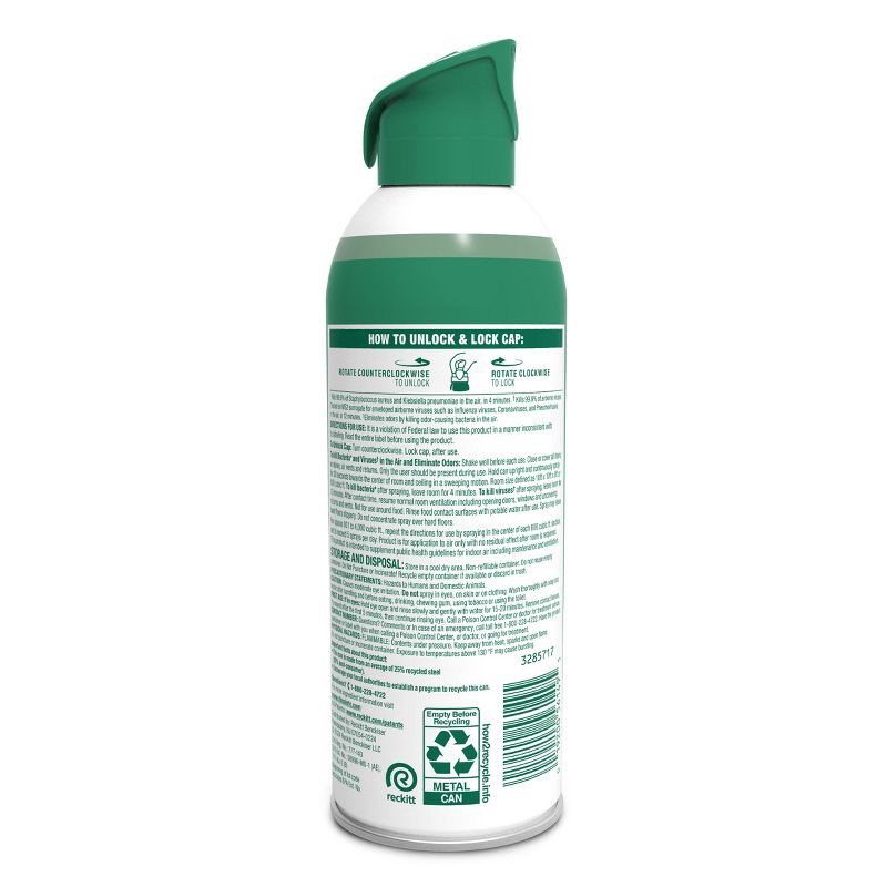 slide 2 of 2, Lysol Mountain Spring Air Sanitizer Spray - 10oz, 10 oz