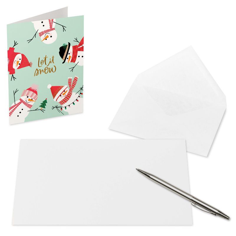 slide 2 of 5, American Greetings 10ct Christmas Cards Boxed with Envelopes 'Let it Snow', 10 ct