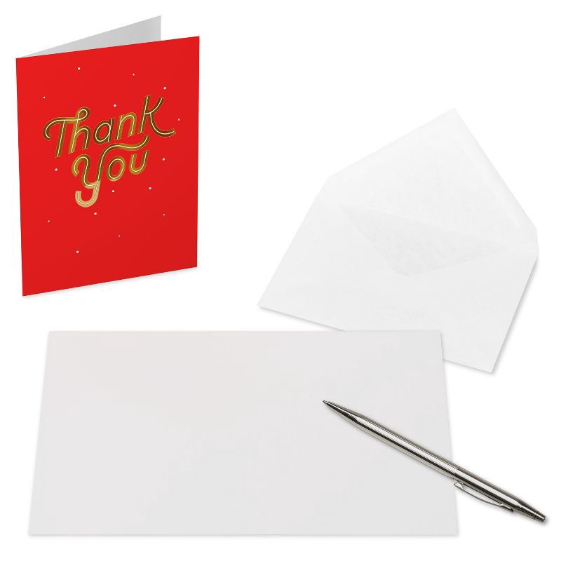 slide 2 of 5, American Greetings 10ct Blank Christmas and Thank You Cards Boxed with Envelopes Thank You and Christmas Tree, 10 ct