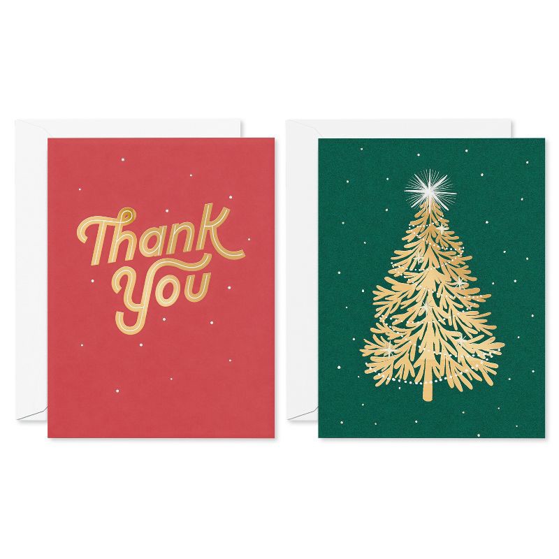 slide 1 of 4, American Greetings 10ct Tree Thank You Cards, 10 ct