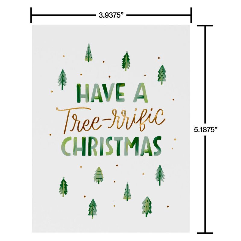 slide 5 of 5, American Greetings 10ct Blank Design Christmas Cards Boxed with Envelopes Christmas Mug and Tree-rific Christmas, 10 ct