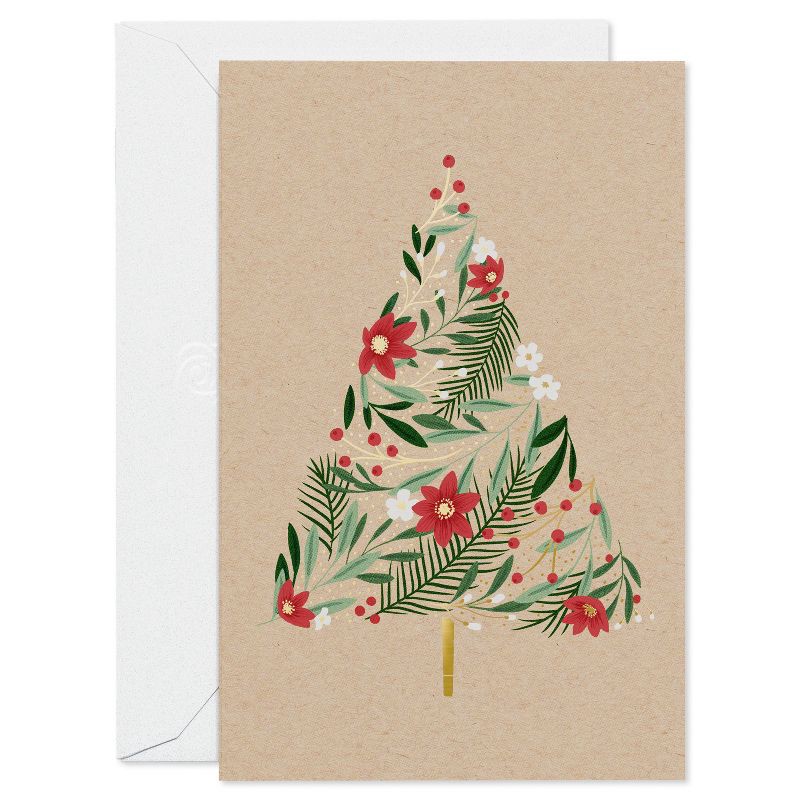 slide 1 of 3, American Greetings 10ct Kraft Tree Cards, 10 ct