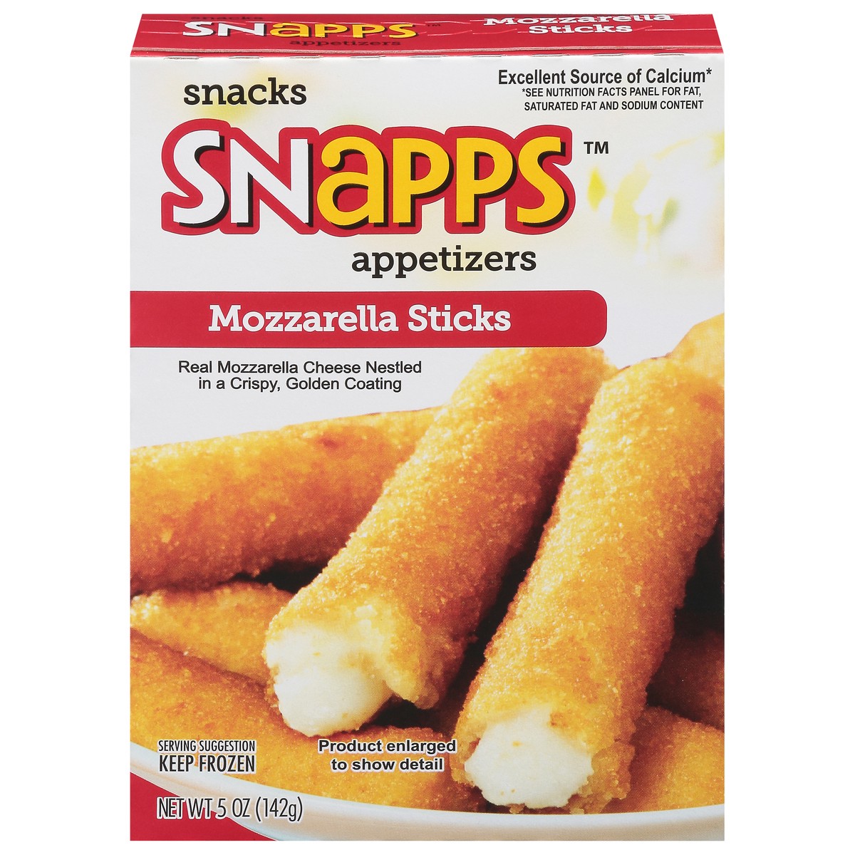 slide 1 of 9, Snapps Mozzarella Sticks 5 oz, 5 oz