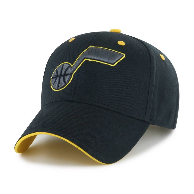 slide 1 of 2, NBA Utah Jazz Black Money Maker Mesh Hat: Adjustable Snapback, Team Logo Design, 1 ct