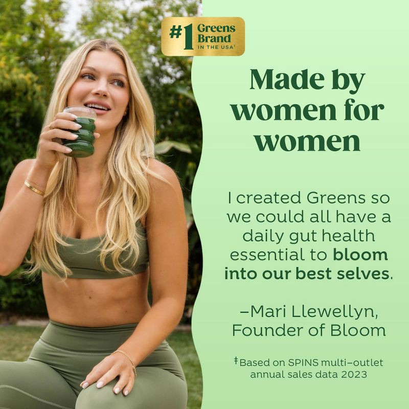 slide 5 of 6, BLOOM NUTRITION Greens and Superfoods Powder - Orange Passion Fruit - 5ct, 5 ct