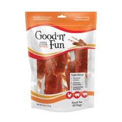 Good 'n' Fun Wings Triple Flavor Snacks for All Dogs 4.0 oz