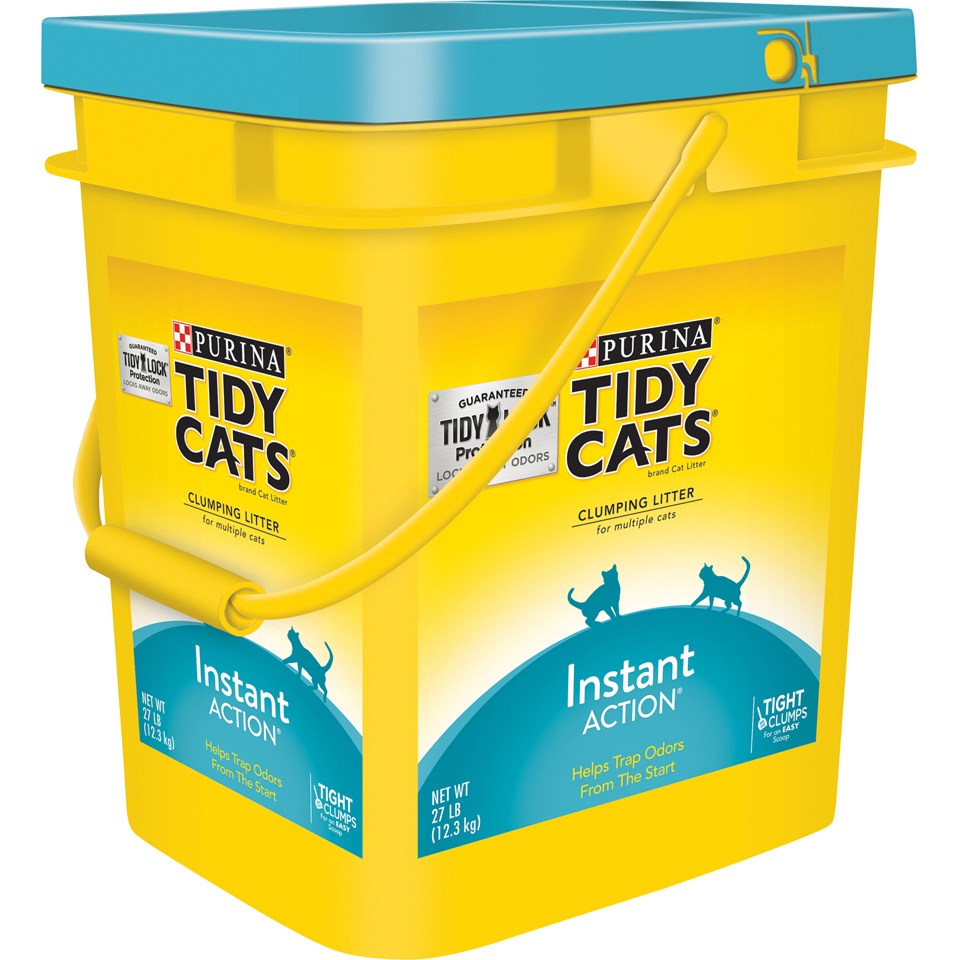 slide 3 of 8, Tidy Cats Instant Action Cat Litter, 27 lb