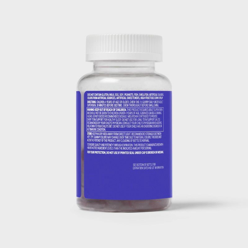 slide 4 of 5, Kids' Melatonin Gummies - 1mg - 50ct - up&up™, 1mg, 50 ct