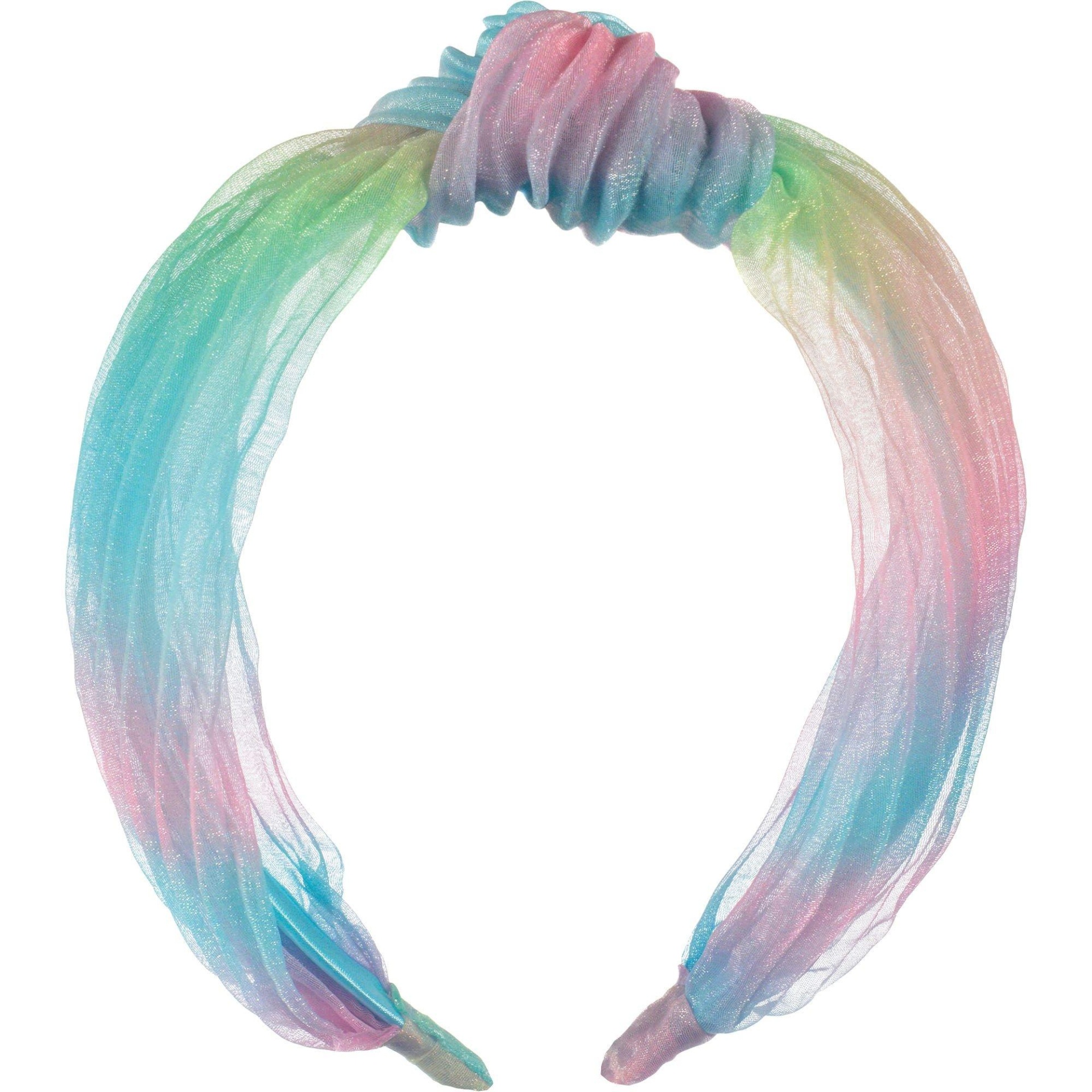 slide 1 of 1, Party City Multicolor Gradient Knot Headband, 1 ct