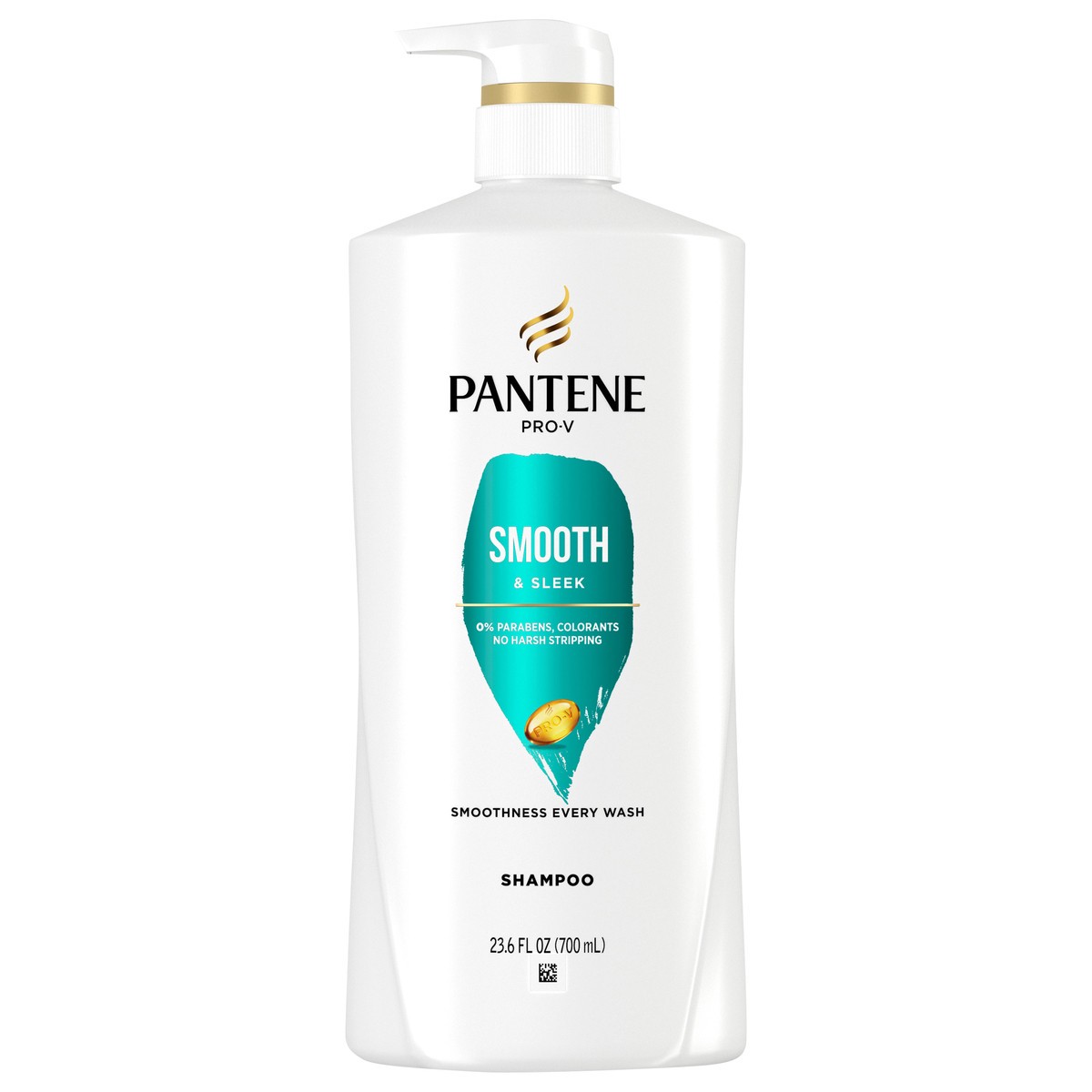 slide 7 of 7, PANTENE PRO-V Smooth & Sleek Shampoo, 23.6 oz, 23.60 fl oz
