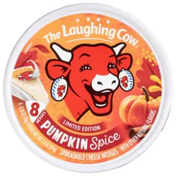 The Laughing Cow Pumpkin Spice Spreadable Cheese Wedges - 8 x 0.68 oz