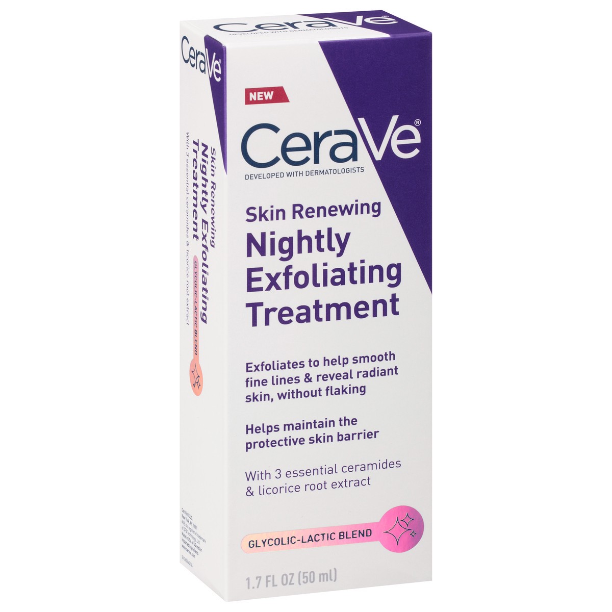 slide 8 of 12, CeraVe Nightly Skin Renewing Exfoliating Treatment 1.7 fl oz, 1.7 fl oz