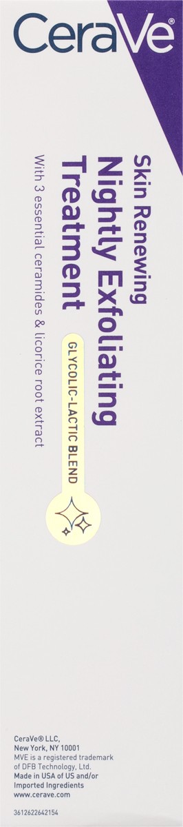 slide 2 of 12, CeraVe Nightly Skin Renewing Exfoliating Treatment 1.7 fl oz, 1.7 fl oz