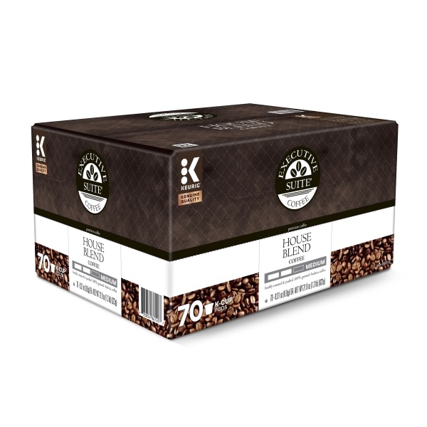 slide 1 of 4, Executive Suite House Blend Coffee Keurig K-Cup Pods, Box Of - 70 ct, 70 ct