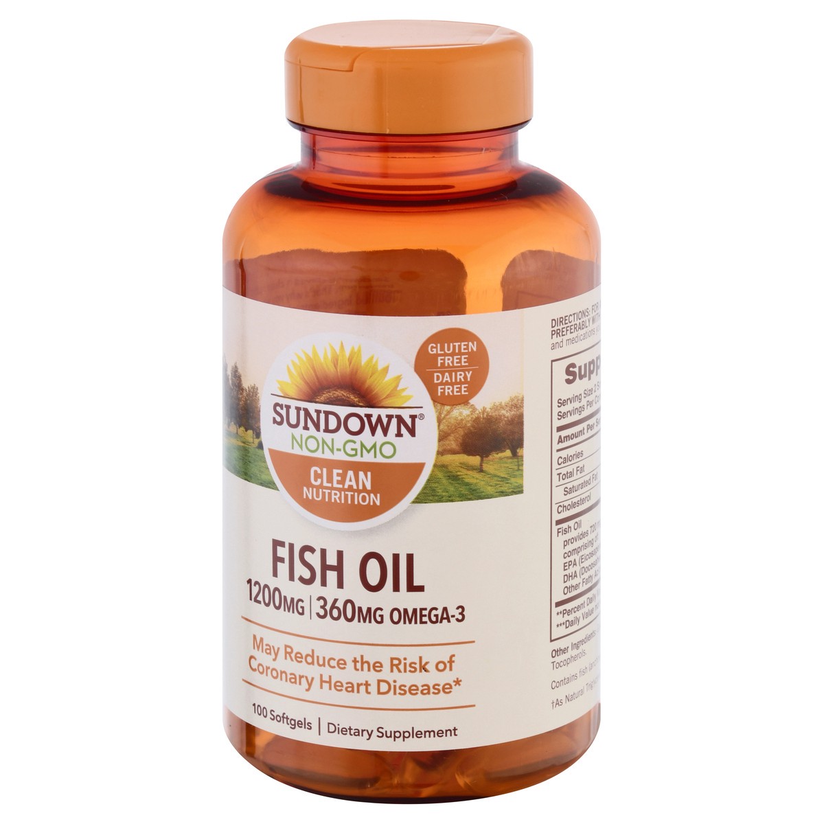 slide 3 of 9, Sundown Naturals Extra Strength Fish Oil 1200 MG Softgels, 90 ct