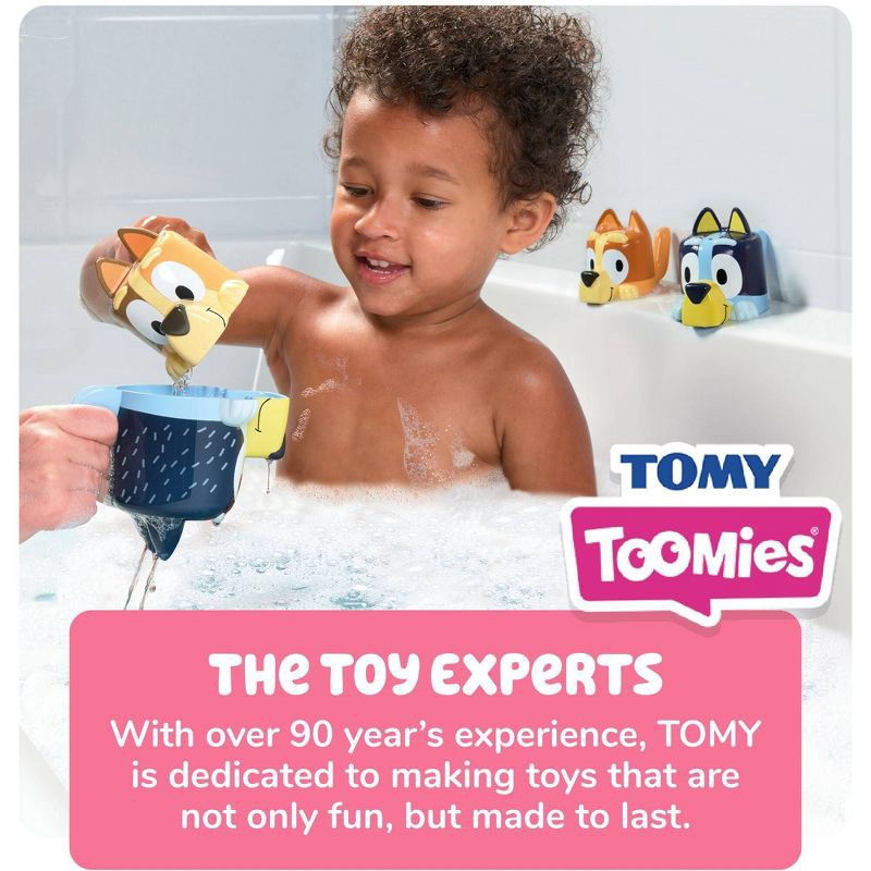 slide 7 of 9, Tomy Bluey Family Pourers - Nesting, Stacking Cups Bath Toy, 1 ct