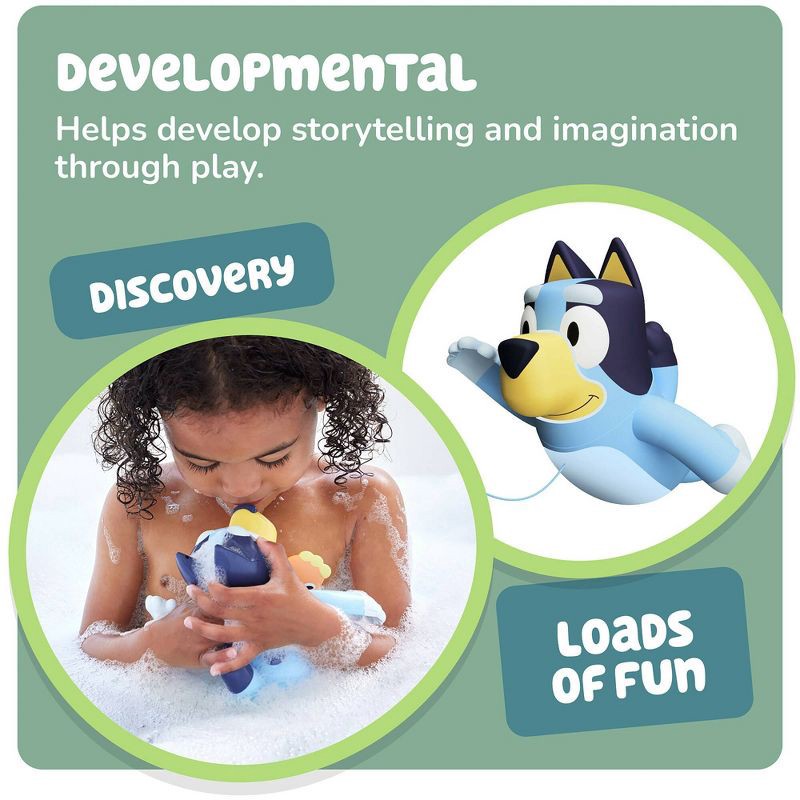 slide 4 of 7, Tomy Swimming Bluey Bath Toy with Seahorse– Water Toy for Tub or Pool, 1 ct
