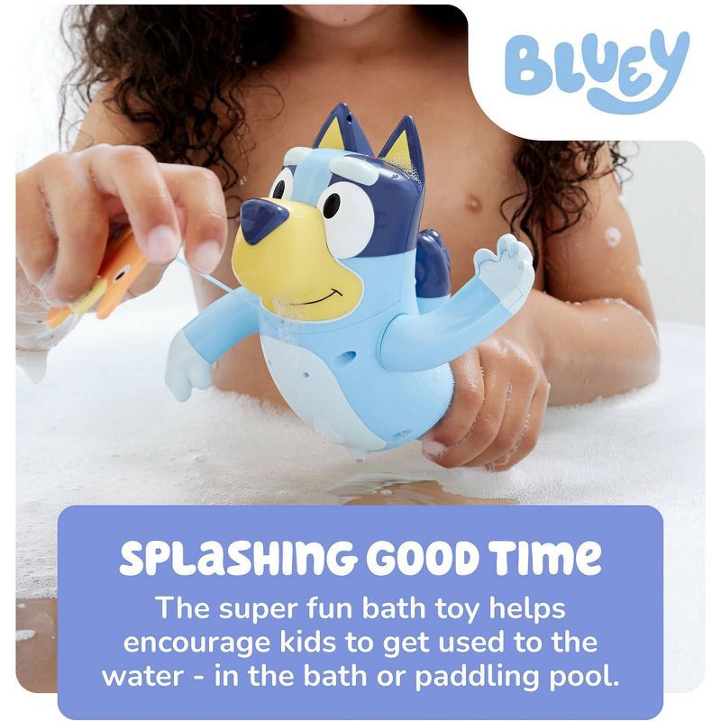 slide 5 of 7, Tomy Swimming Bluey Bath Toy with Seahorse– Water Toy for Tub or Pool, 1 ct