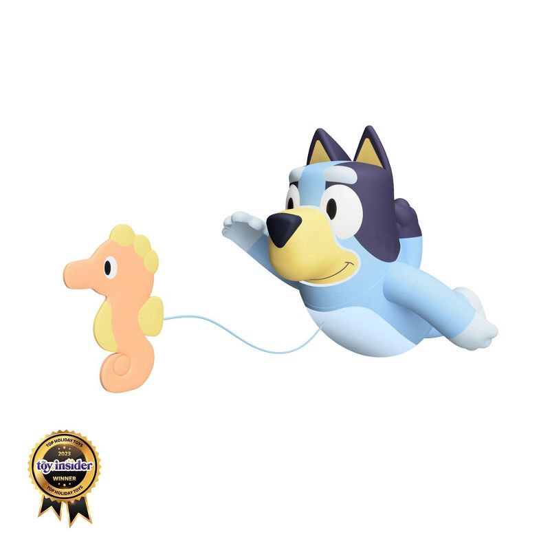 slide 1 of 7, Tomy Swimming Bluey Bath Toy with Seahorse– Water Toy for Tub or Pool, 1 ct