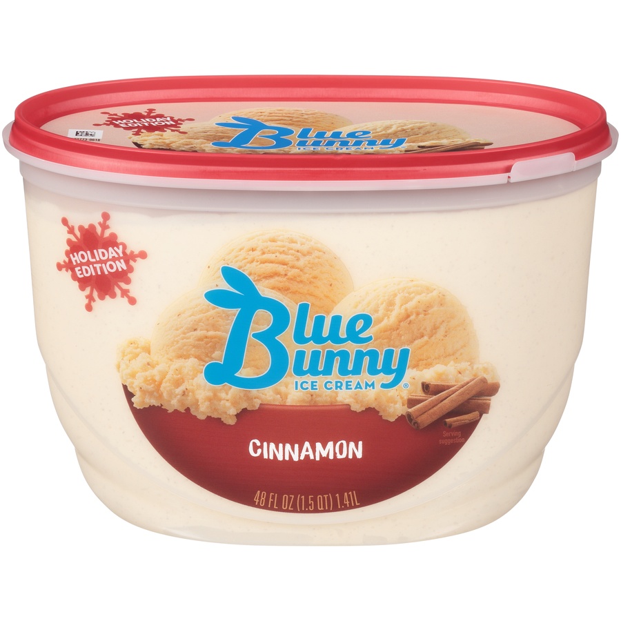 slide 1 of 1, Blue Bunny Cinnamon Ice Cream, 48 fl oz