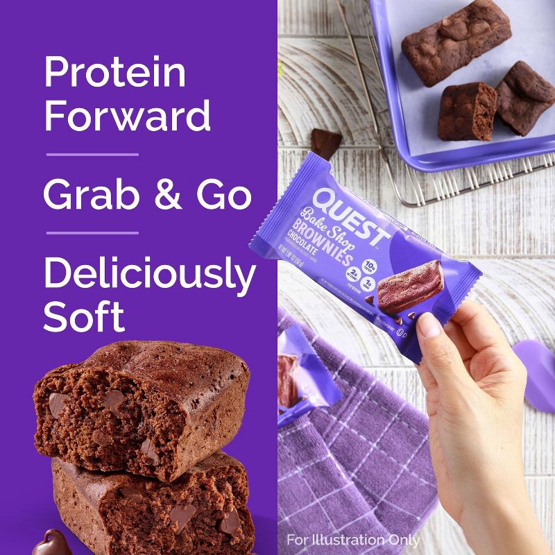 slide 4 of 6, Quest Nutrition Bake Shop Chocolate Brownie - 7.9oz/4ct, 7.9 oz, 4 ct