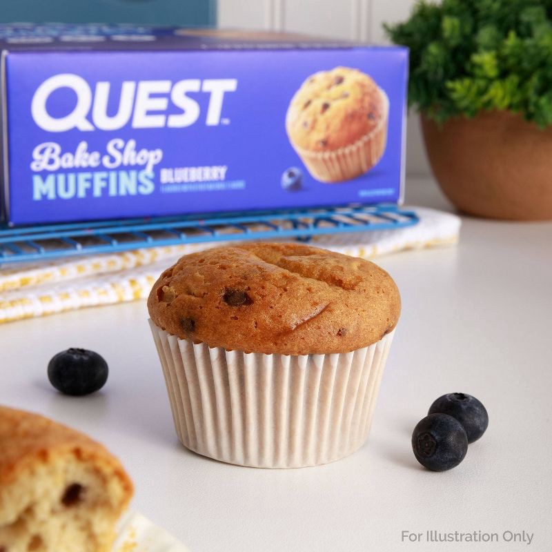 slide 3 of 9, Quest Nutrition Bake Shop Muffin - Blueberry - 4ct, 4 ct