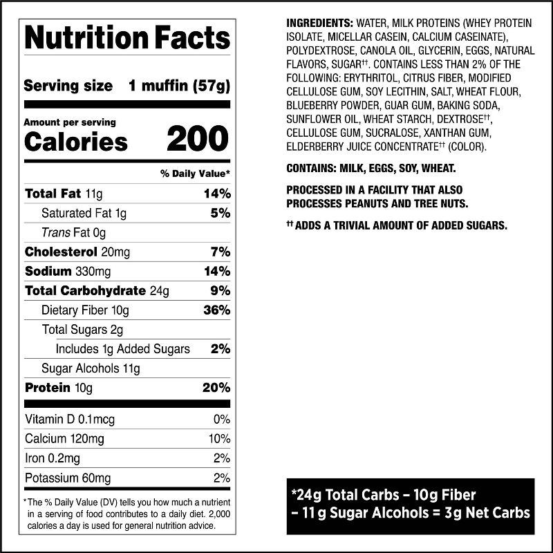 slide 6 of 9, Quest Nutrition Bake Shop Muffin - Blueberry - 4ct, 4 ct