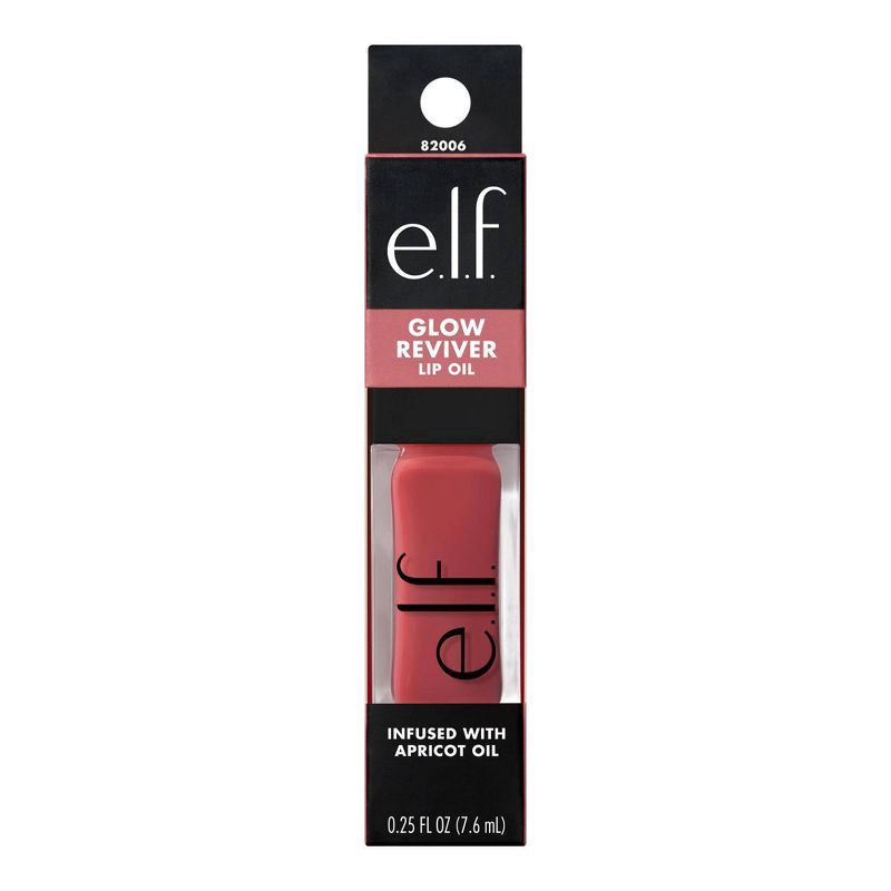 slide 3 of 11, e.l.f. Rose Envy Glow Reviver Lip Oil 0.25 fl oz, 0.25 fl oz